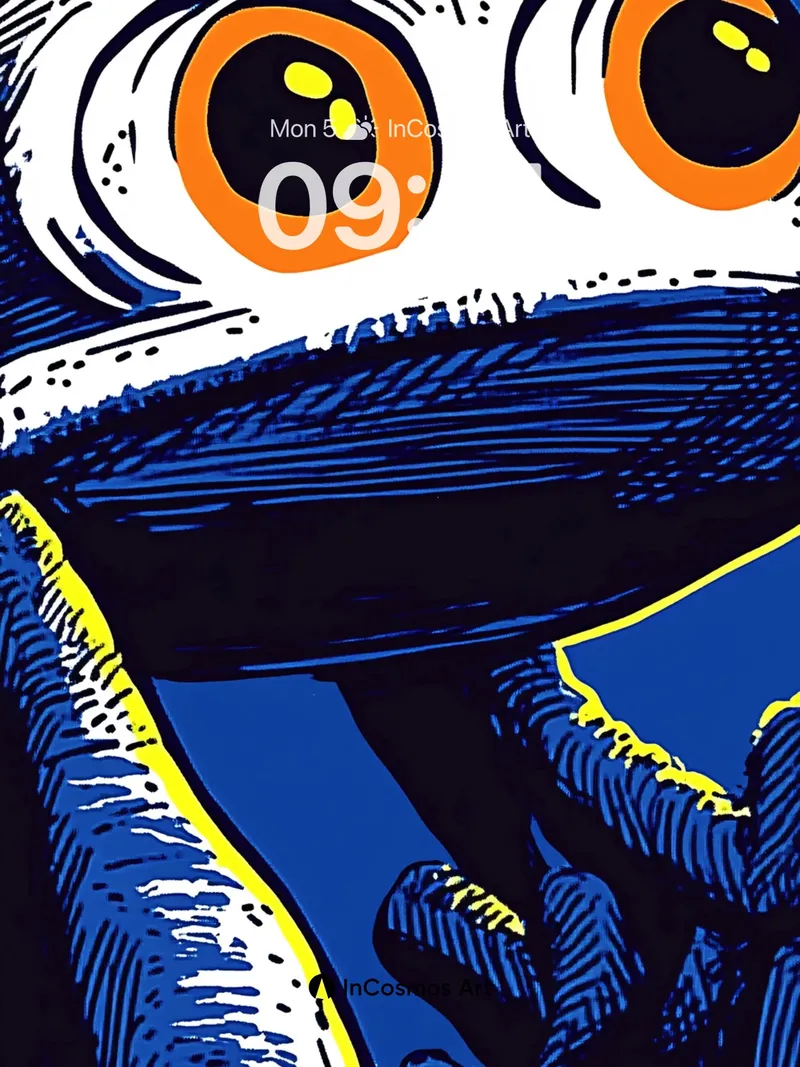 Eyes of the Deep Wallpaper with Electric Gaze