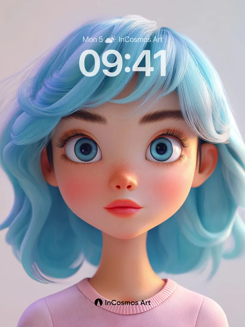 Aqua Whispers Wallpaper with Ethereal Light