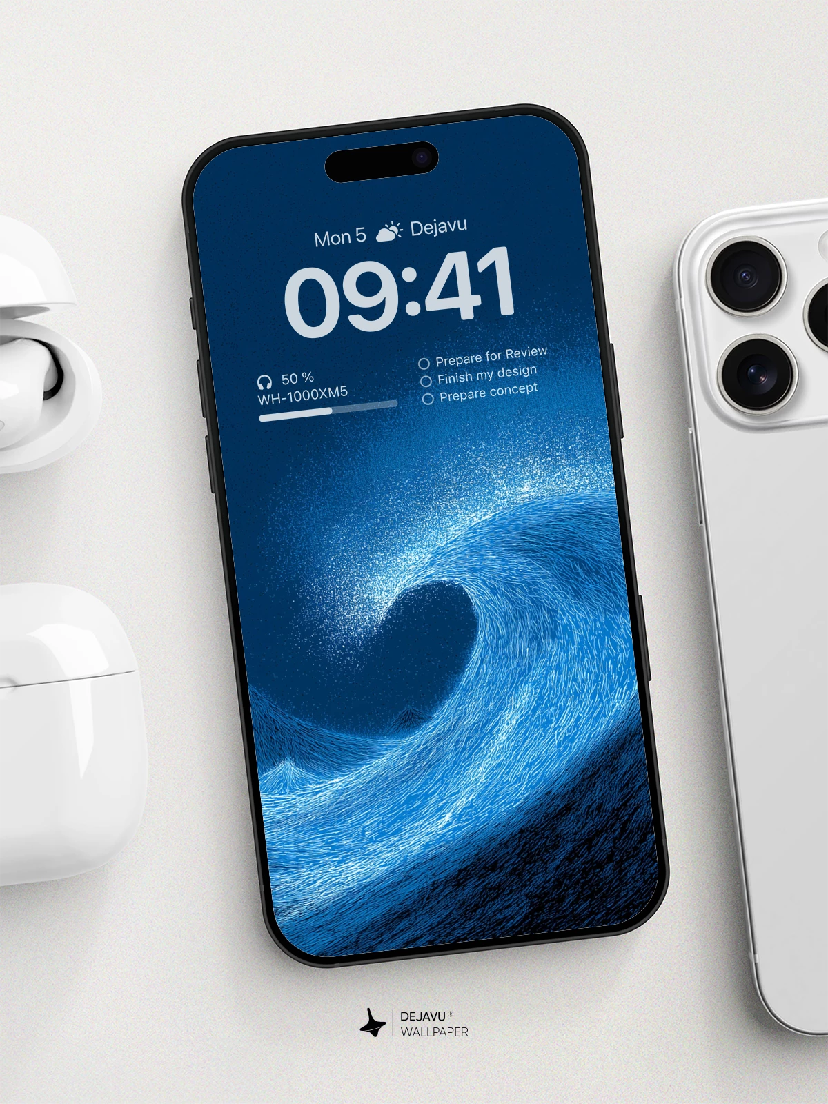 Surreal Ocean Wave Wallpaper 8K for iPhone and Android