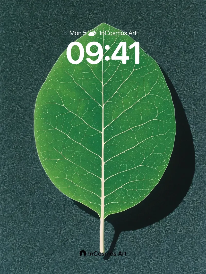 Serene Vein Wallpaper with Living Light