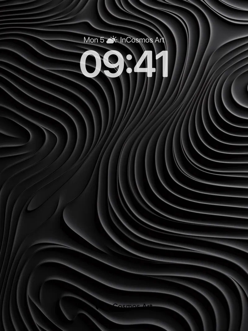 Sculpted Shadow Wallpaper with Undulating Lines