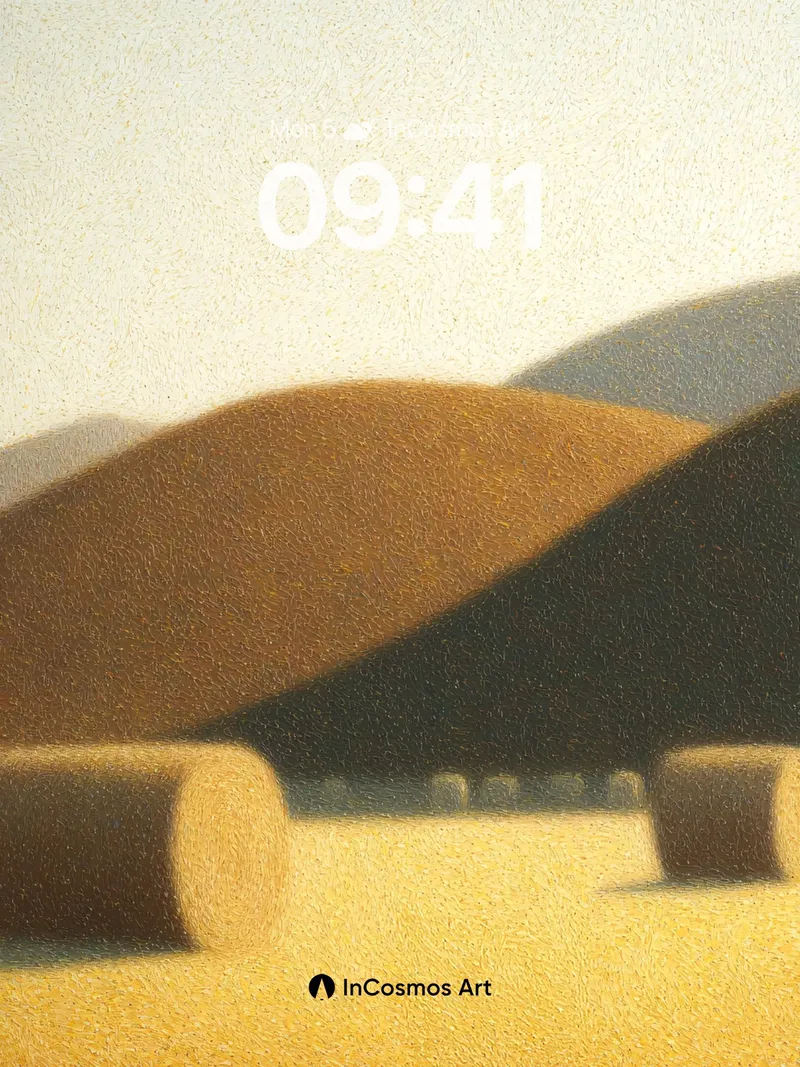 Golden Hush Wallpaper with Rolling Dunes