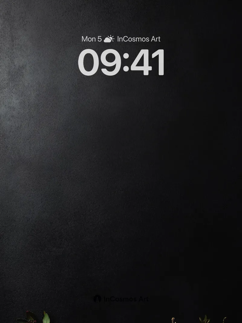 Midnight Harvest Wallpaper with Crimson Berries