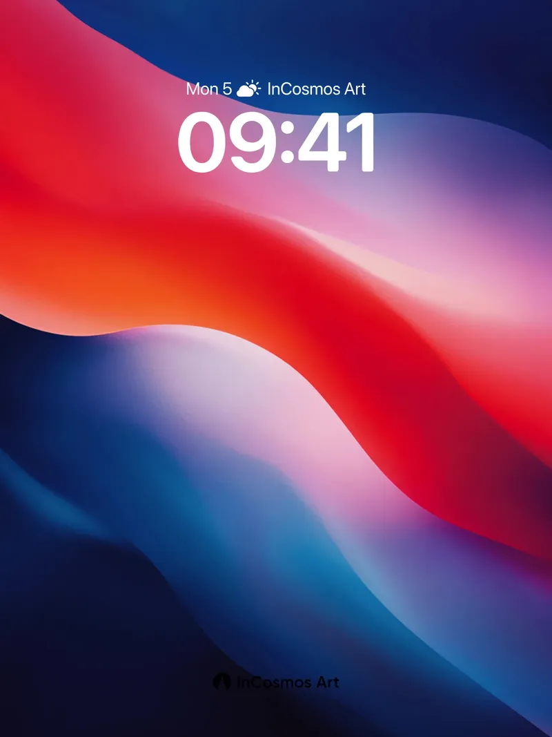 Luminous Wave Wallpaper with Ethereal Flow