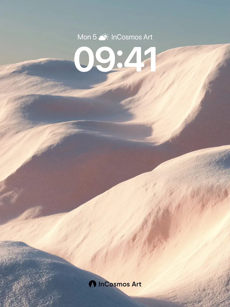 Serenity Dunes Wallpaper with Golden Light