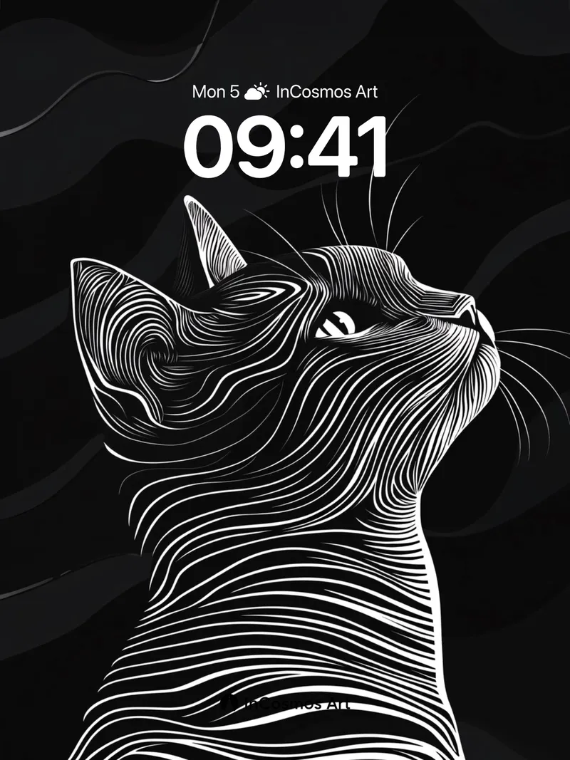 Silent Lineage Wallpaper with Whispering Stripes