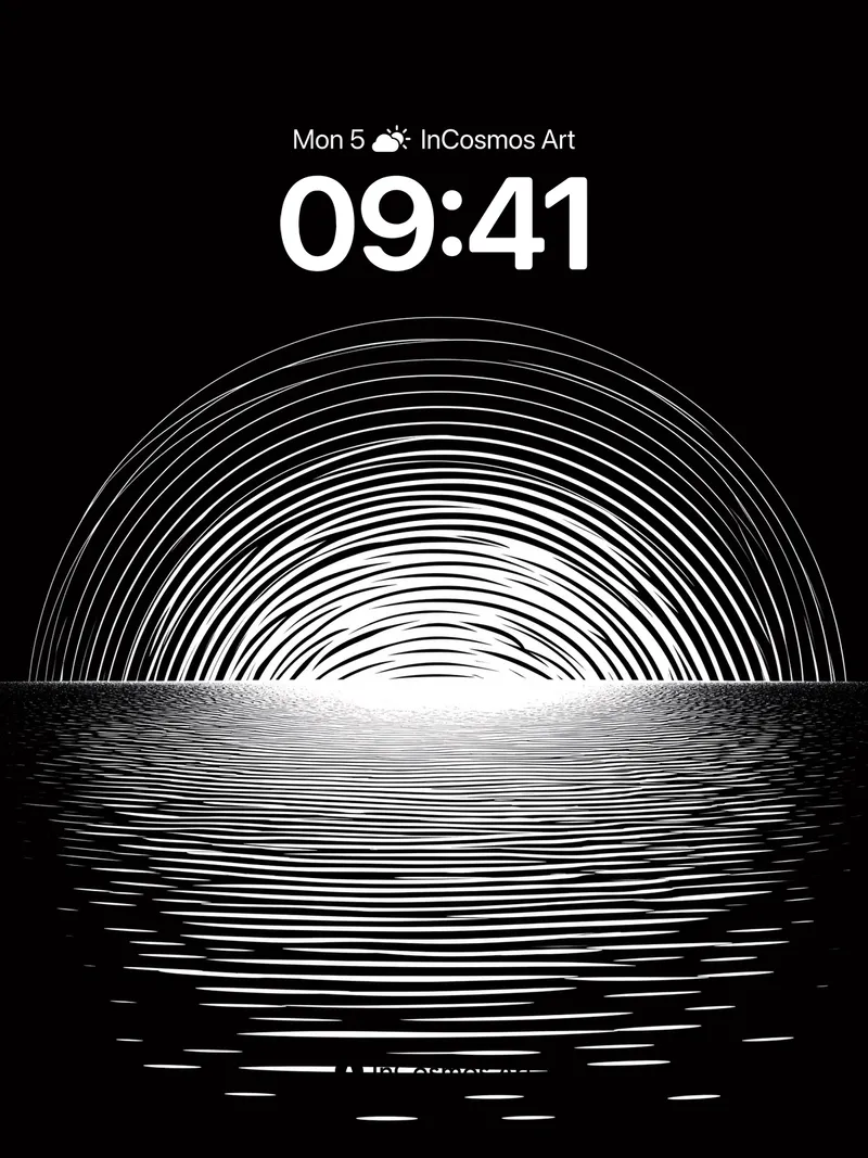 Sonic Horizon Wallpaper with Reflective Lines