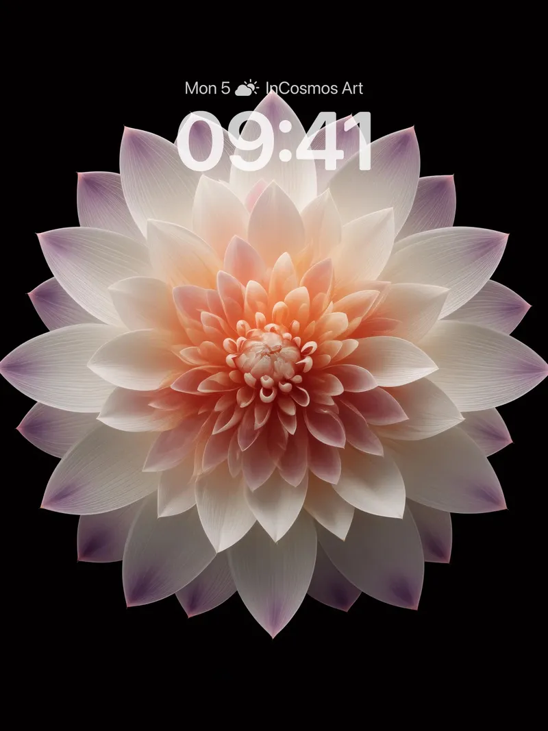 Serene Bloom Wallpaper with Petal Hues