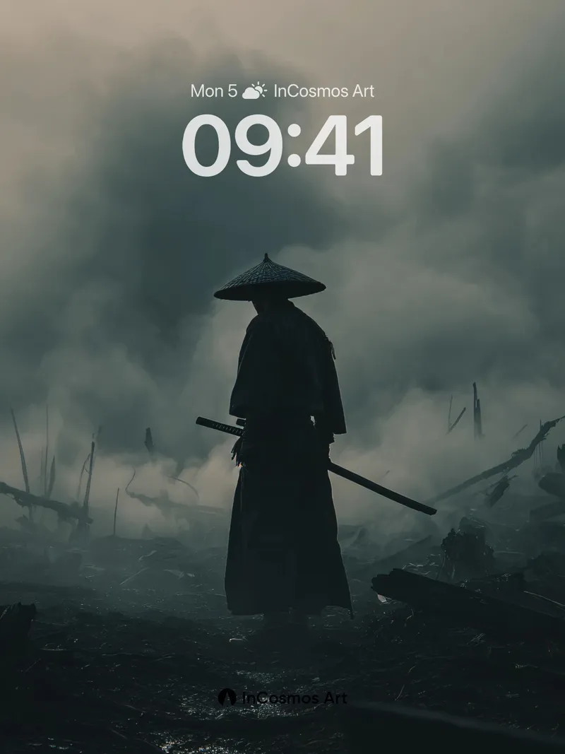 Silent Ash Wallpaper with Wandering Blade