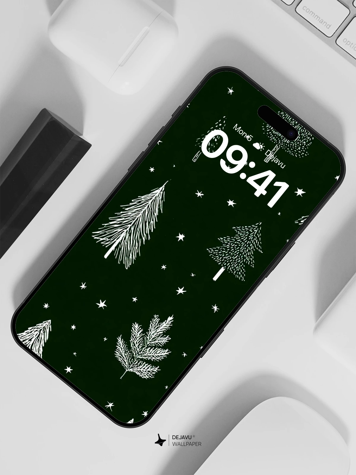 Whimsical Pine Forest Wallpaper 8K for iPhone and Android