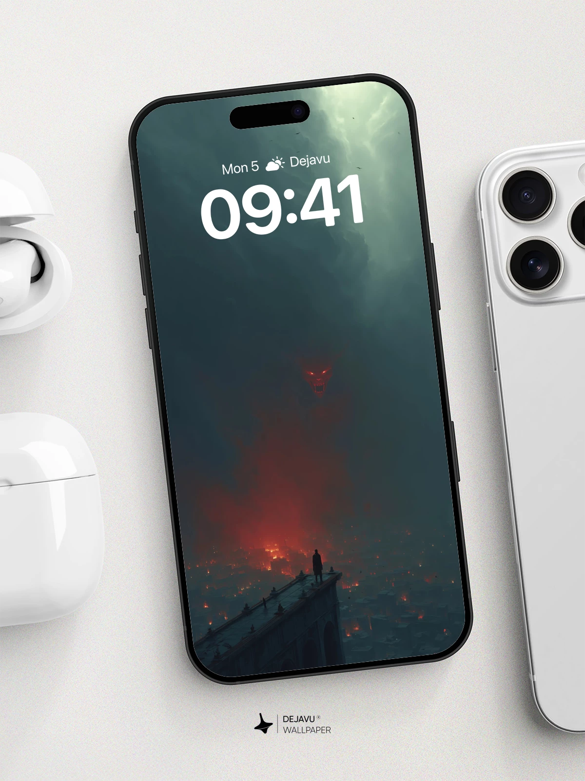 Apocalyptic Sky Monster Wallpaper 8K for iPhone and Android