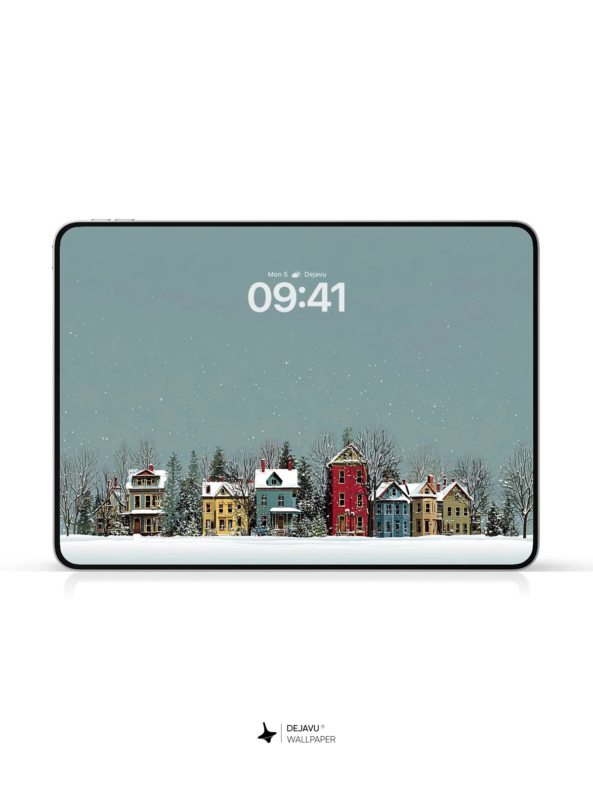 Winter Village Wallpaper 8K for iPhone and Android