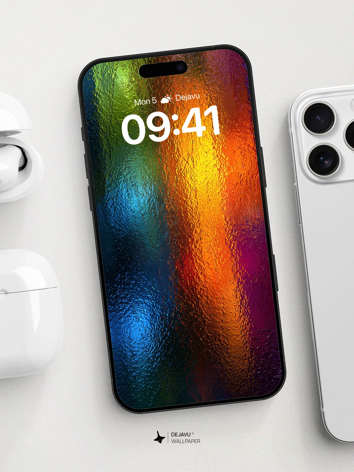 Vibrant Abstract Rainbow Wallpaper 8K for iPhone and Android