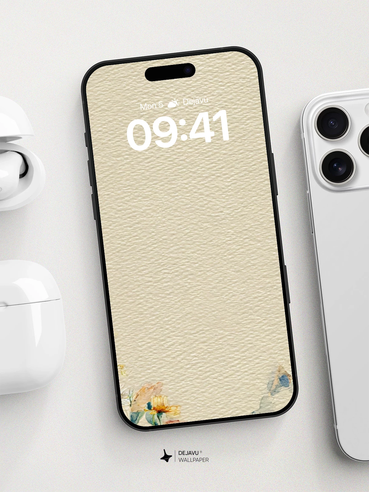 Watercolor Wildflower Garden Wallpaper 8K for iPhone and Android
