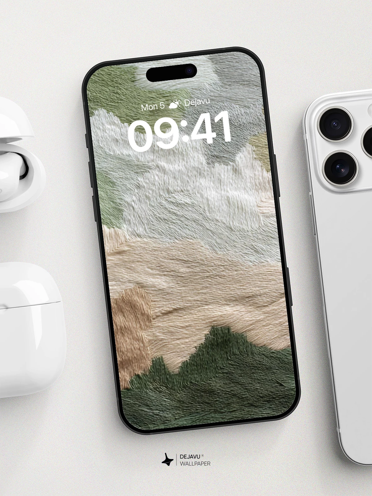 Textured Mountain Landscape Wallpaper 8K for iPhone and Android