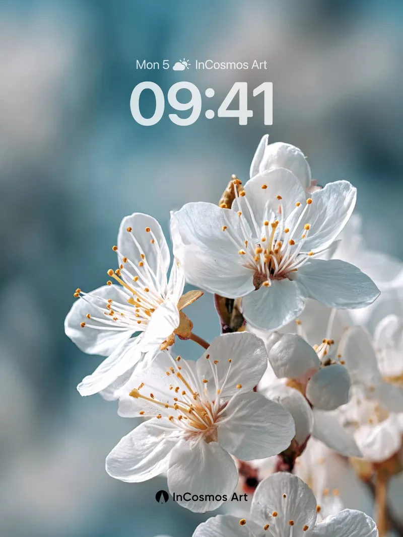 Serene Petal Wallpaper with Ethereal Light