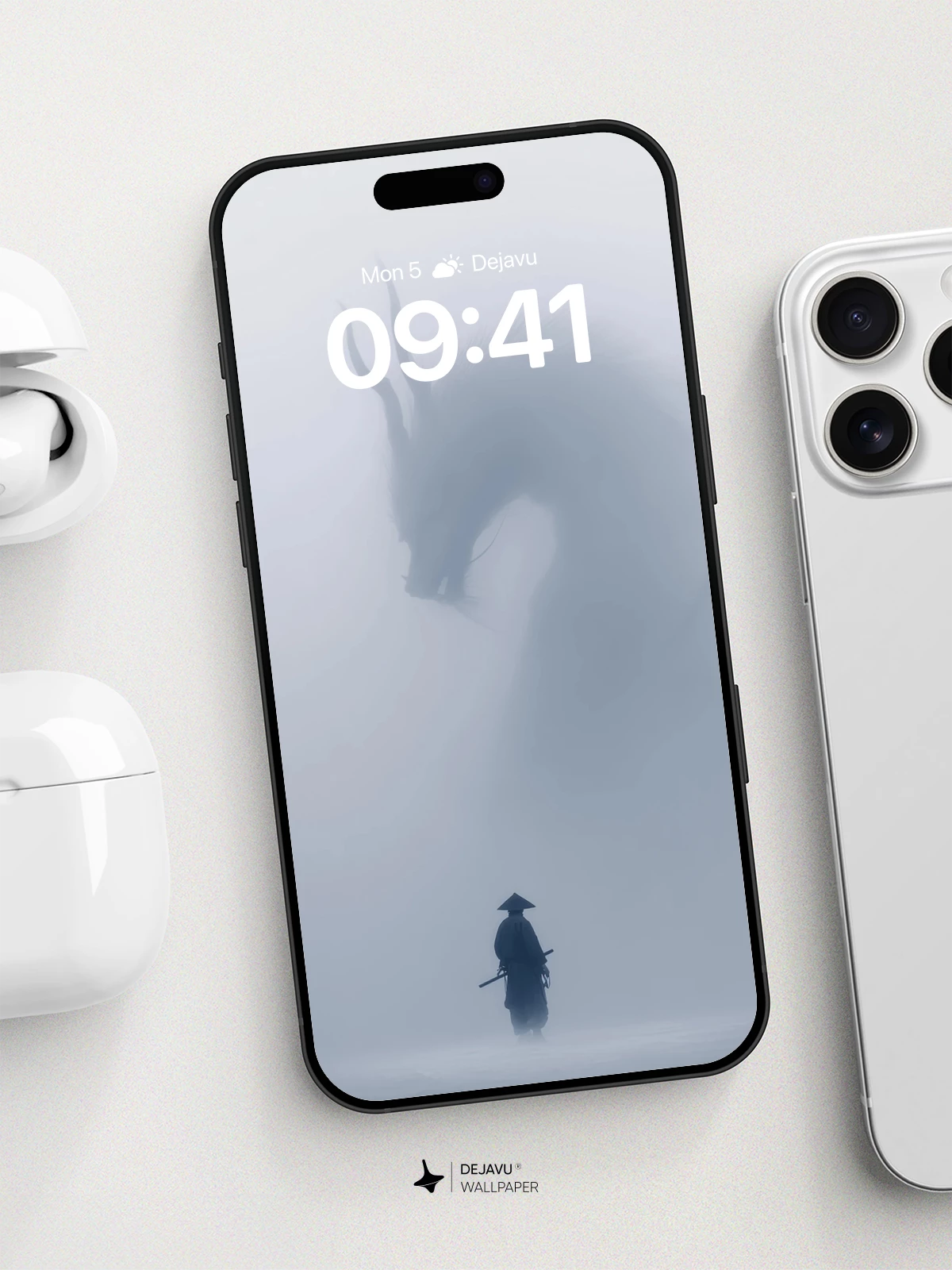 Mystic Dragon Warrior Wallpaper 8K for iPhone and Android