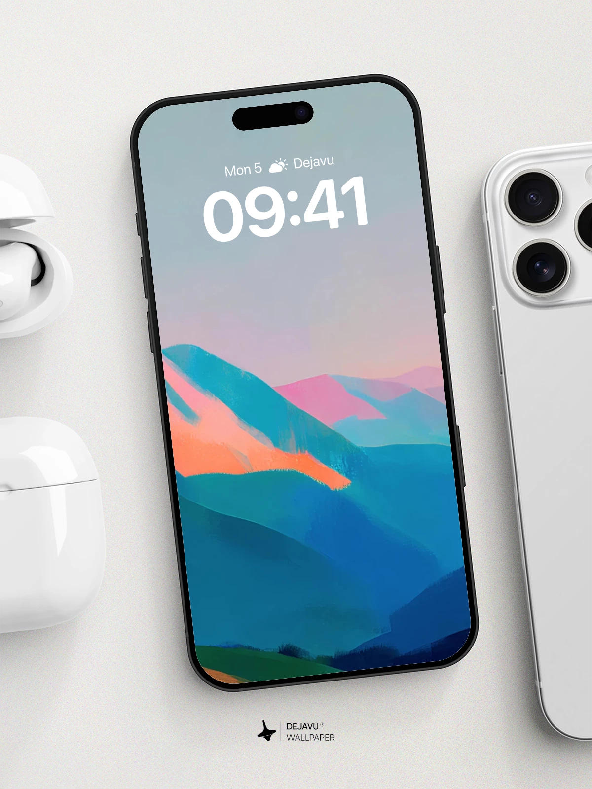 Vibrant Mountain Dreamscape Wallpaper 8K for iPhone and Android