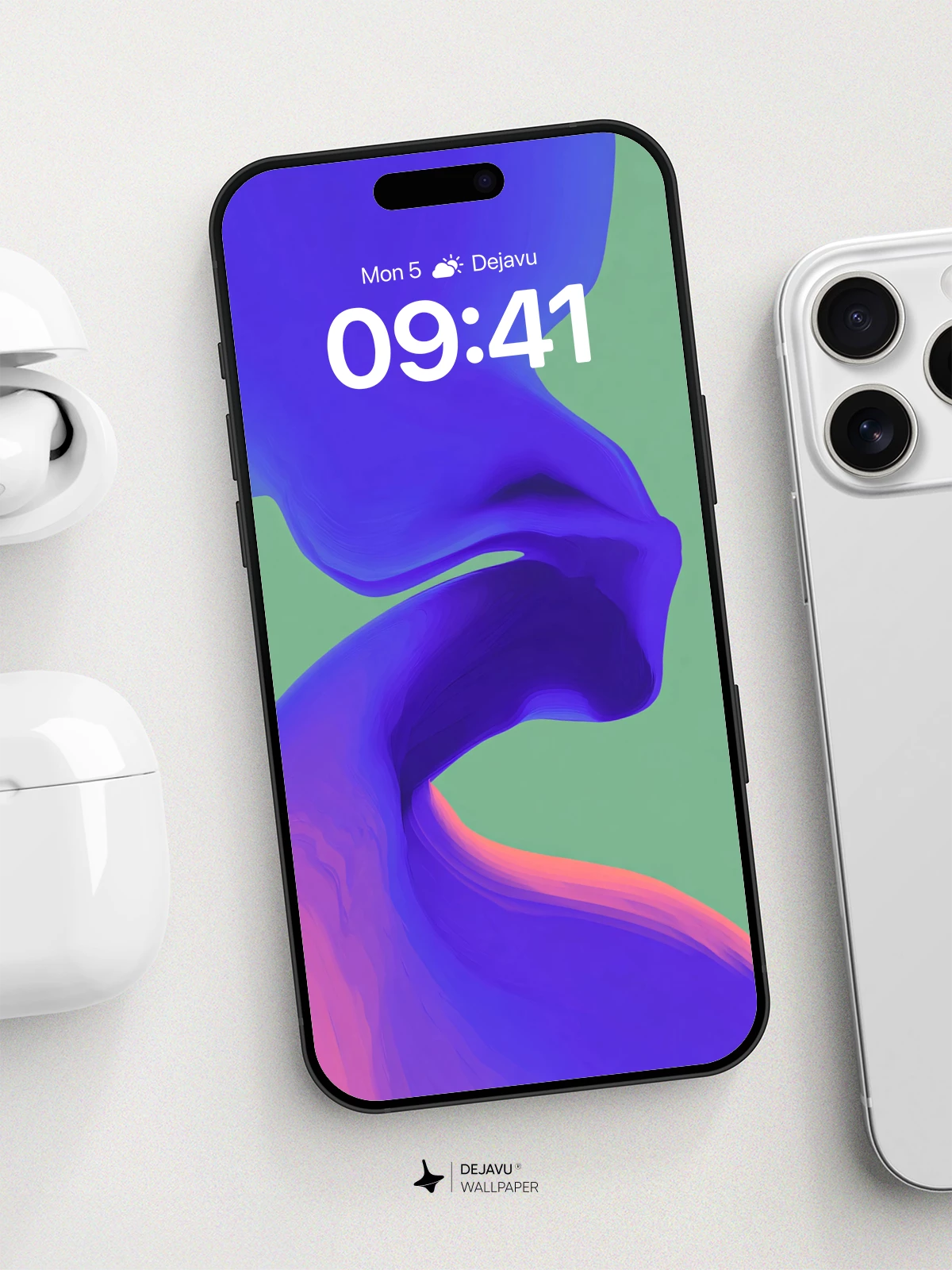 Abstract Fluid Gradient Wallpaper 8K for iPhone and Android