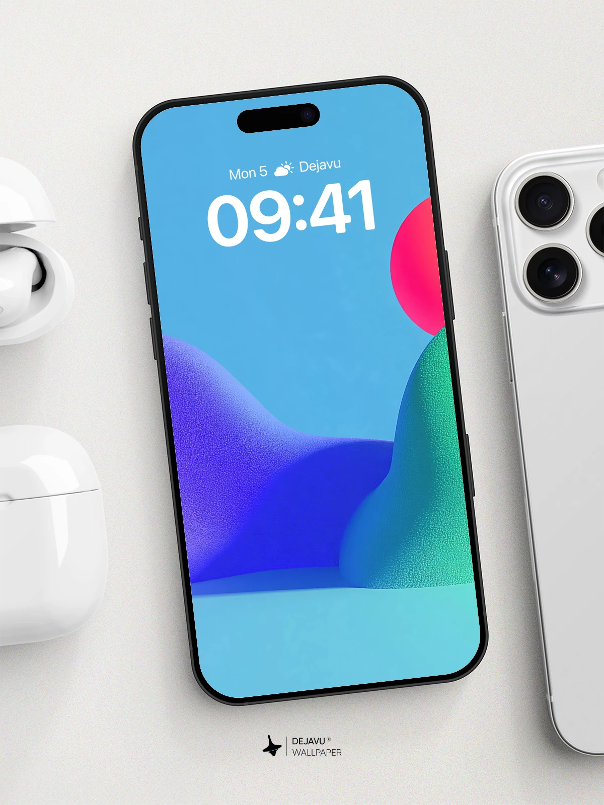 Abstract Gradient Landscape Wallpaper 8K for iPhone and Android