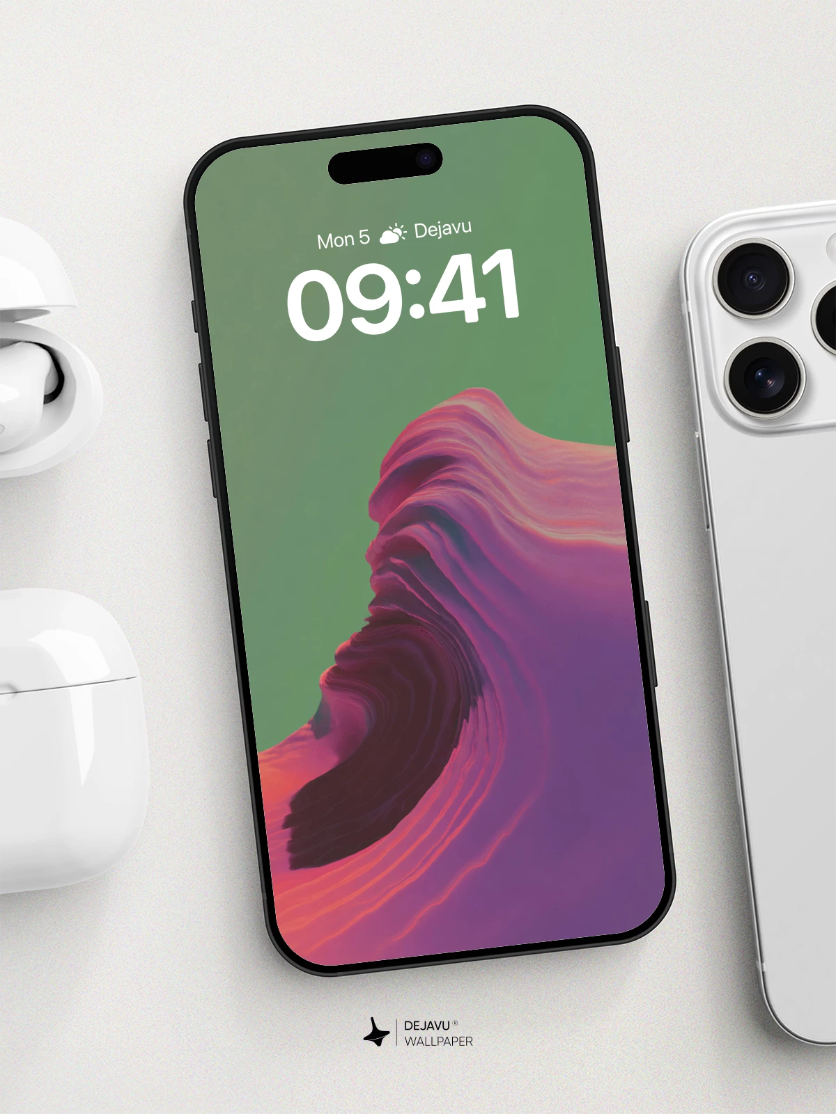 Surreal Wave Form Wallpaper 8K for iPhone and Android