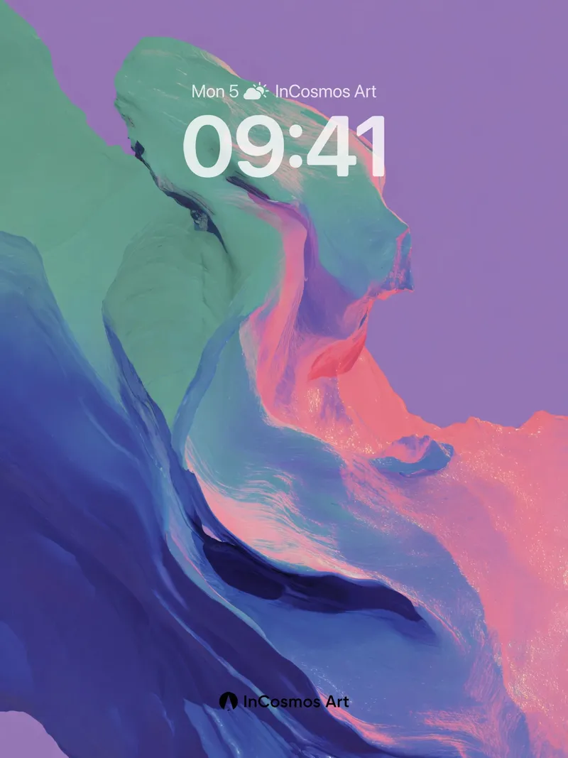 Luminous Canyon Wallpaper with Ethereal Flow