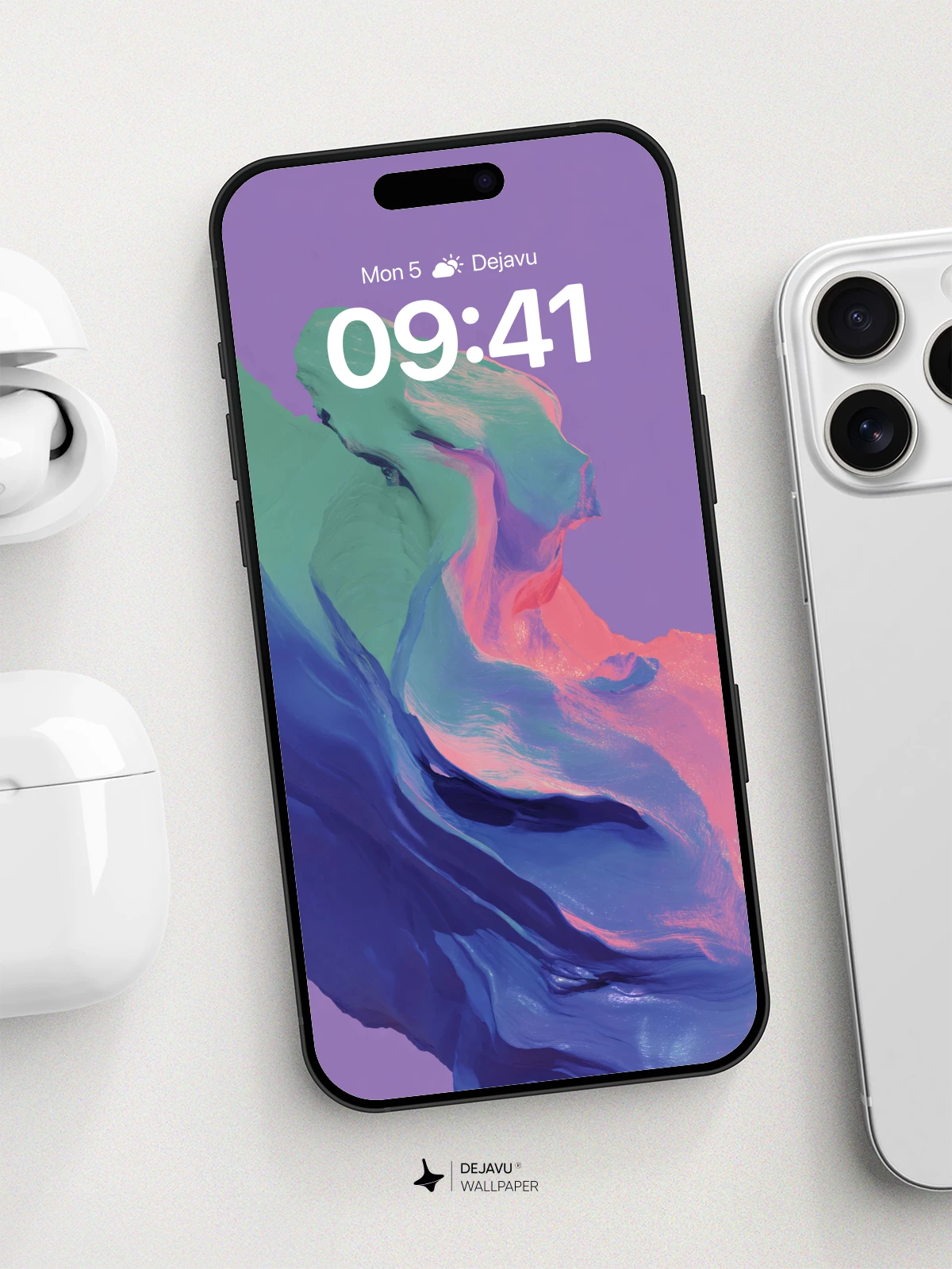 Abstract Fluid Dreamscape Wallpaper 8K for iPhone and Android