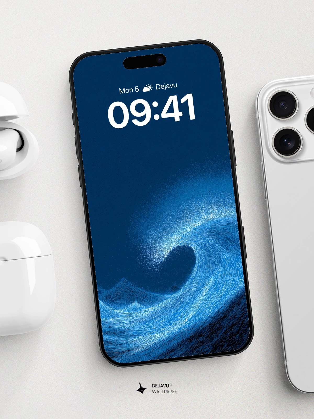 Surreal Ocean Wave Wallpaper 8K for iPhone and Android