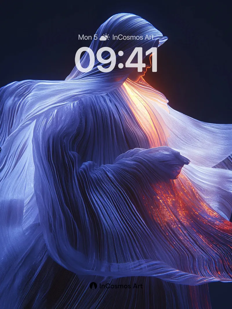 Luminous Veil Wallpaper with Ethereal Light