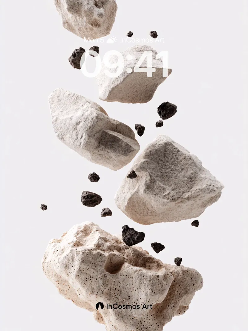 Floating Stone Wallpaper with Gravity's Pause