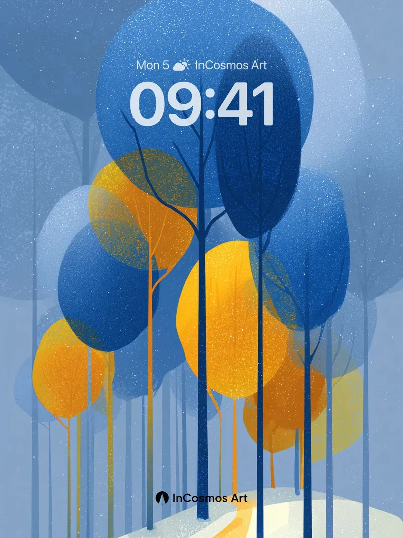 Serenity Sphere Wallpaper with Starlit Canopy