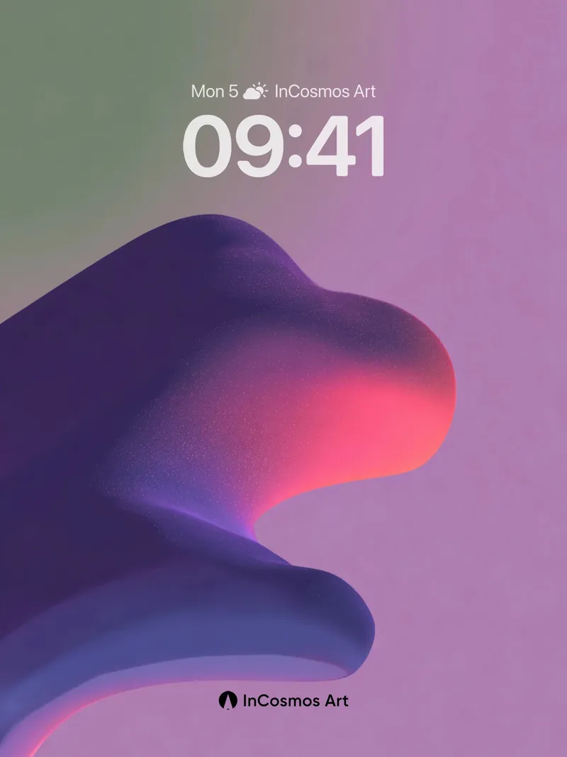 Luminous Drift Wallpaper with Soft Peaks