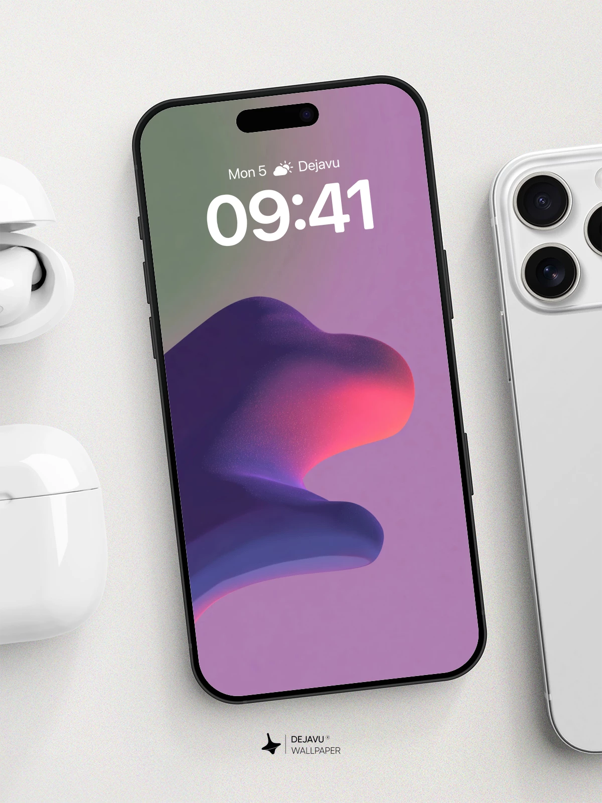 Abstract Gradient Sculpture Wallpaper 8K for iPhone and Android