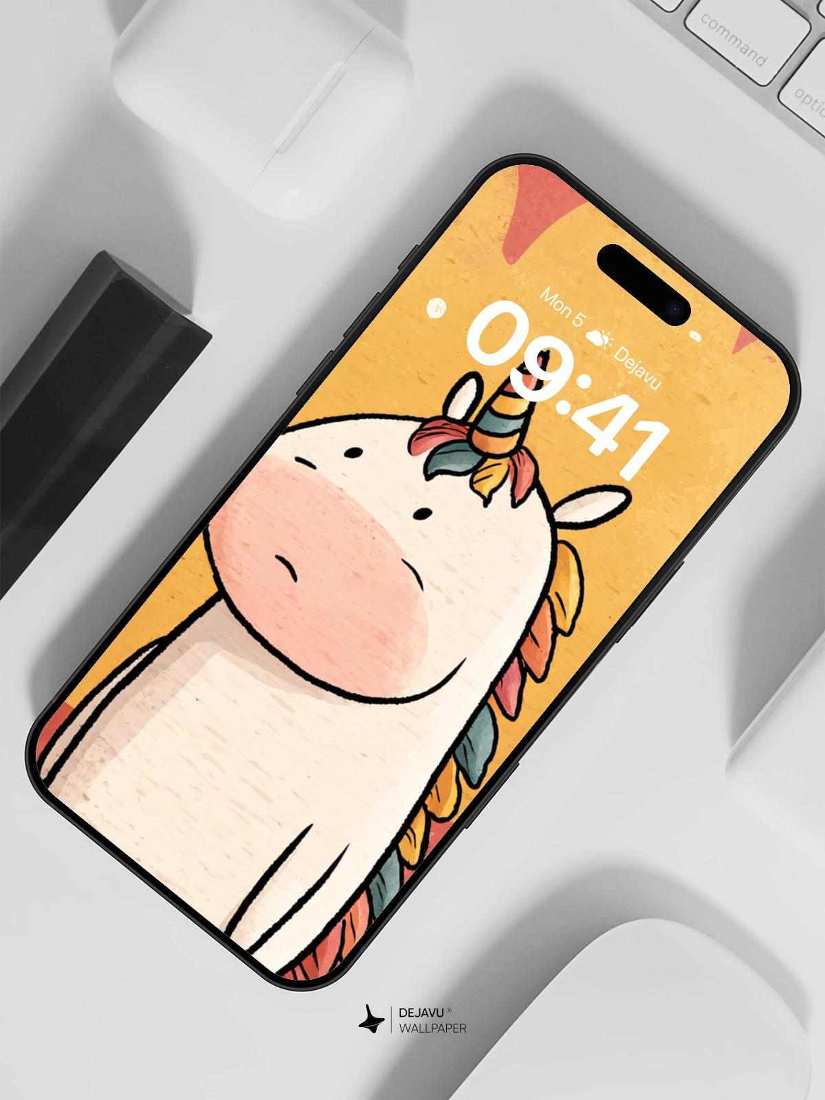 Whimsical Unicorn Wallpaper 8K for iPhone and Android