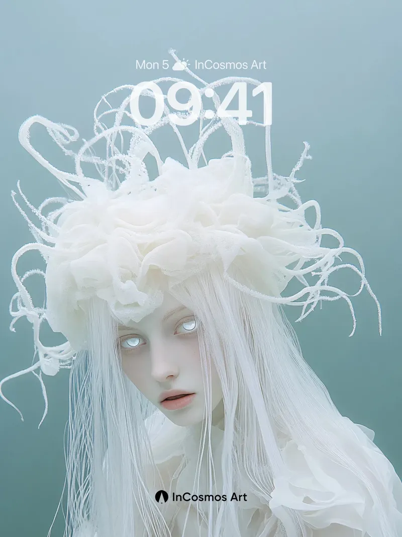 Ethereal Crown Wallpaper with Whispering Veils