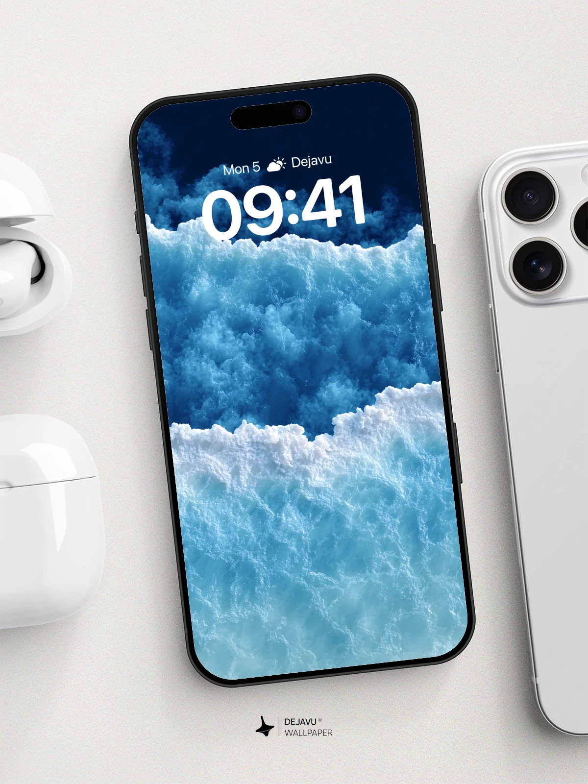 Surreal Ocean Waves Wallpaper 8K for iPhone and Android