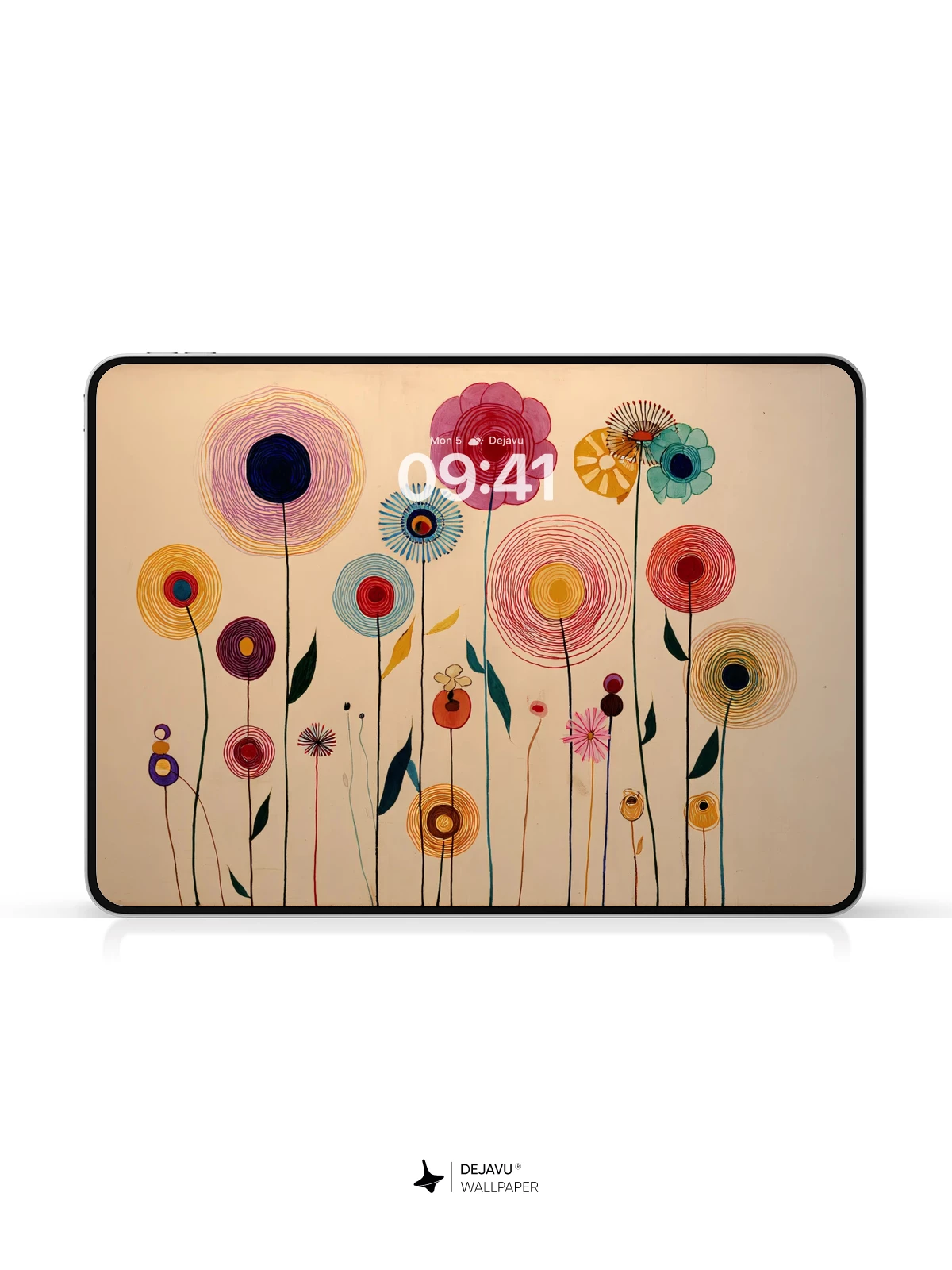 Whimsical Floral Art Wallpaper 8K for iPhone and Android