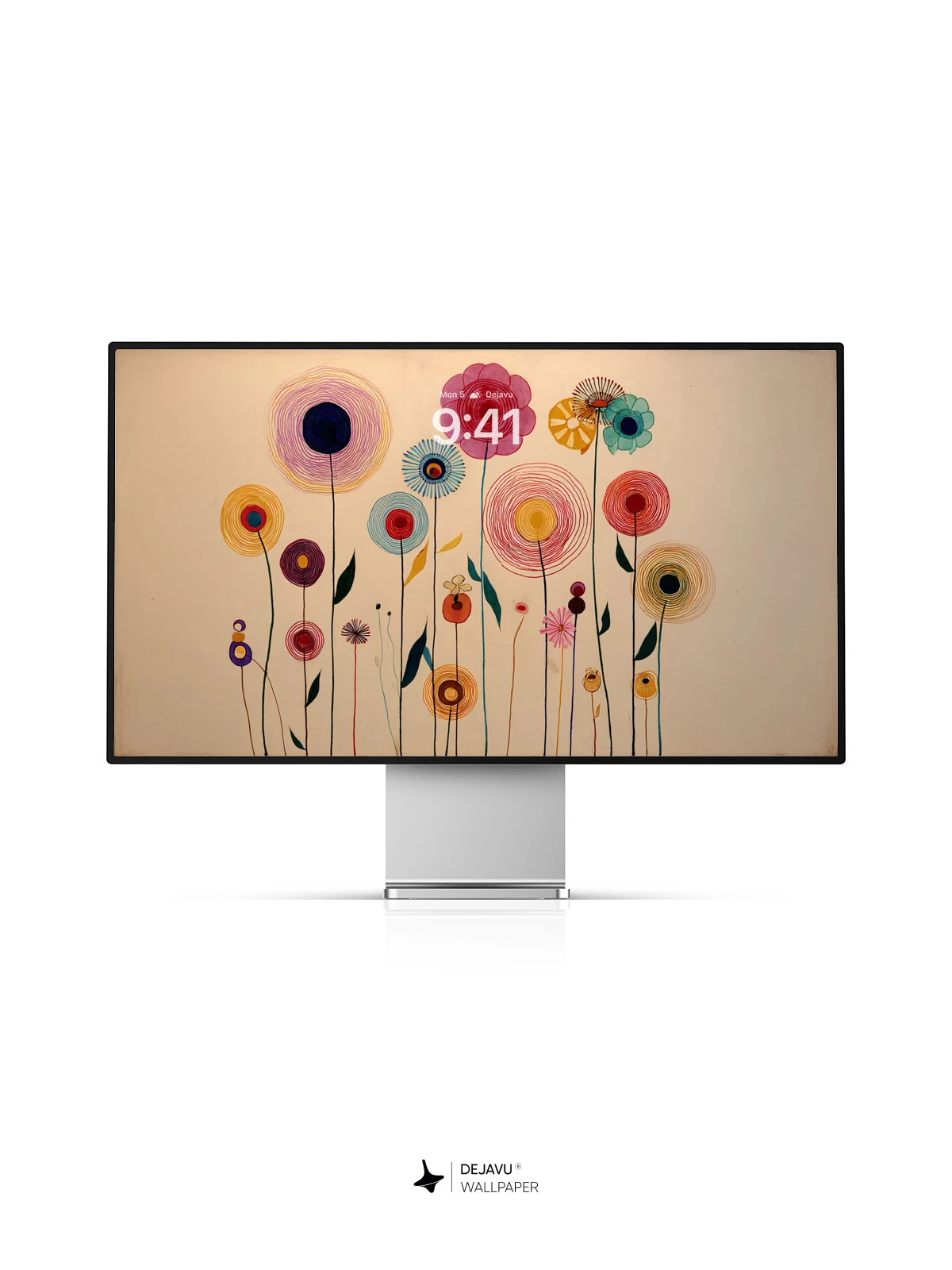 Whimsical Floral Art Wallpaper 8K for iPhone and Android