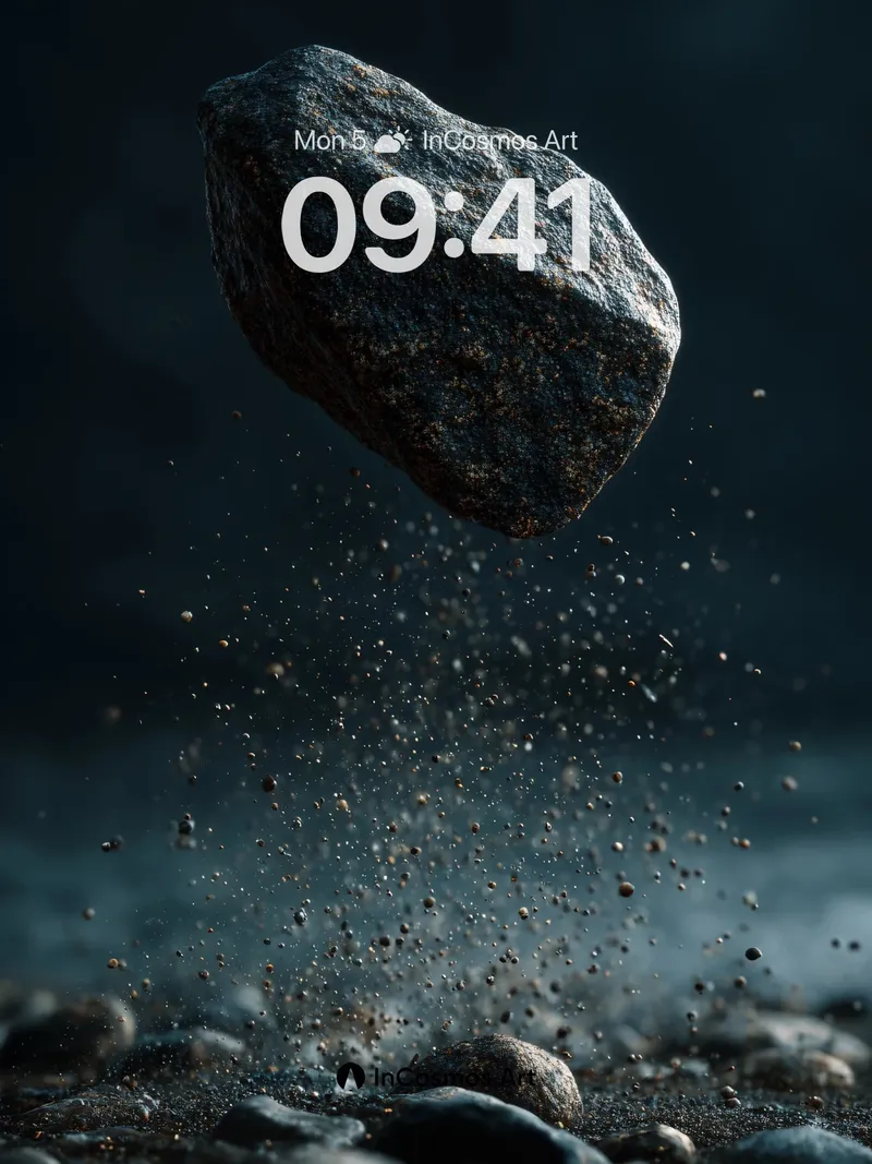 Floating Stone Wallpaper with Dust Veil