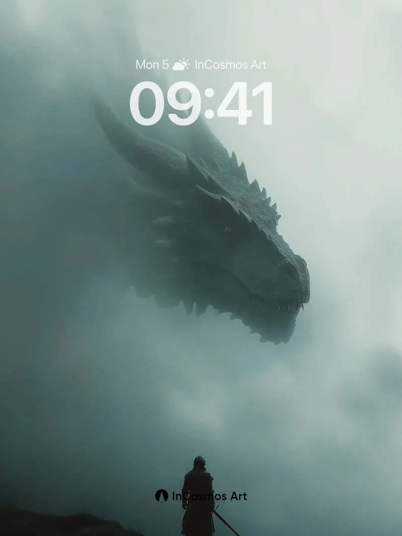 Silent Standoff Wallpaper with Dragon's Gaze
