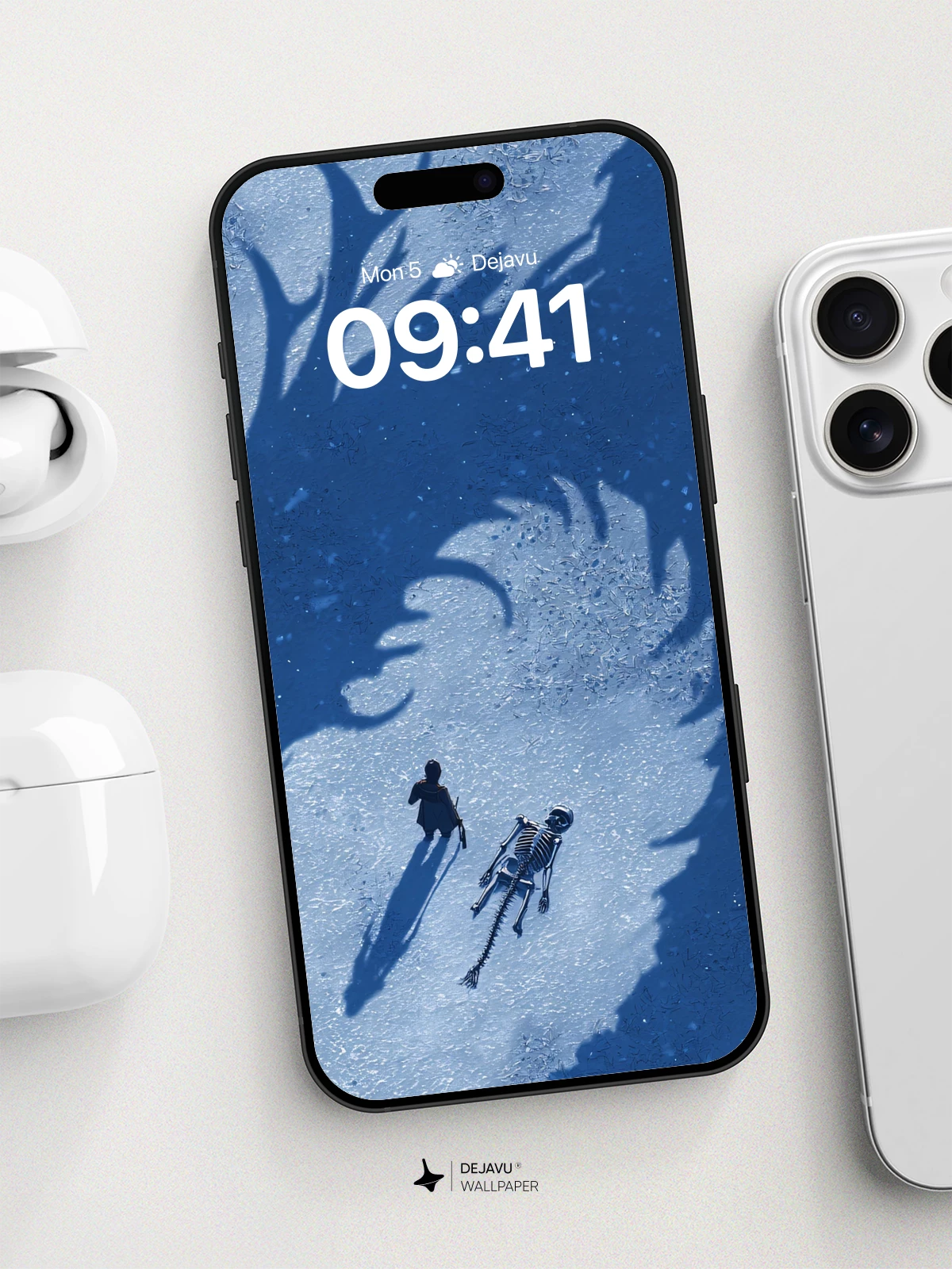 Dragon Shadow Fantasy Wallpaper 8K for iPhone and Android