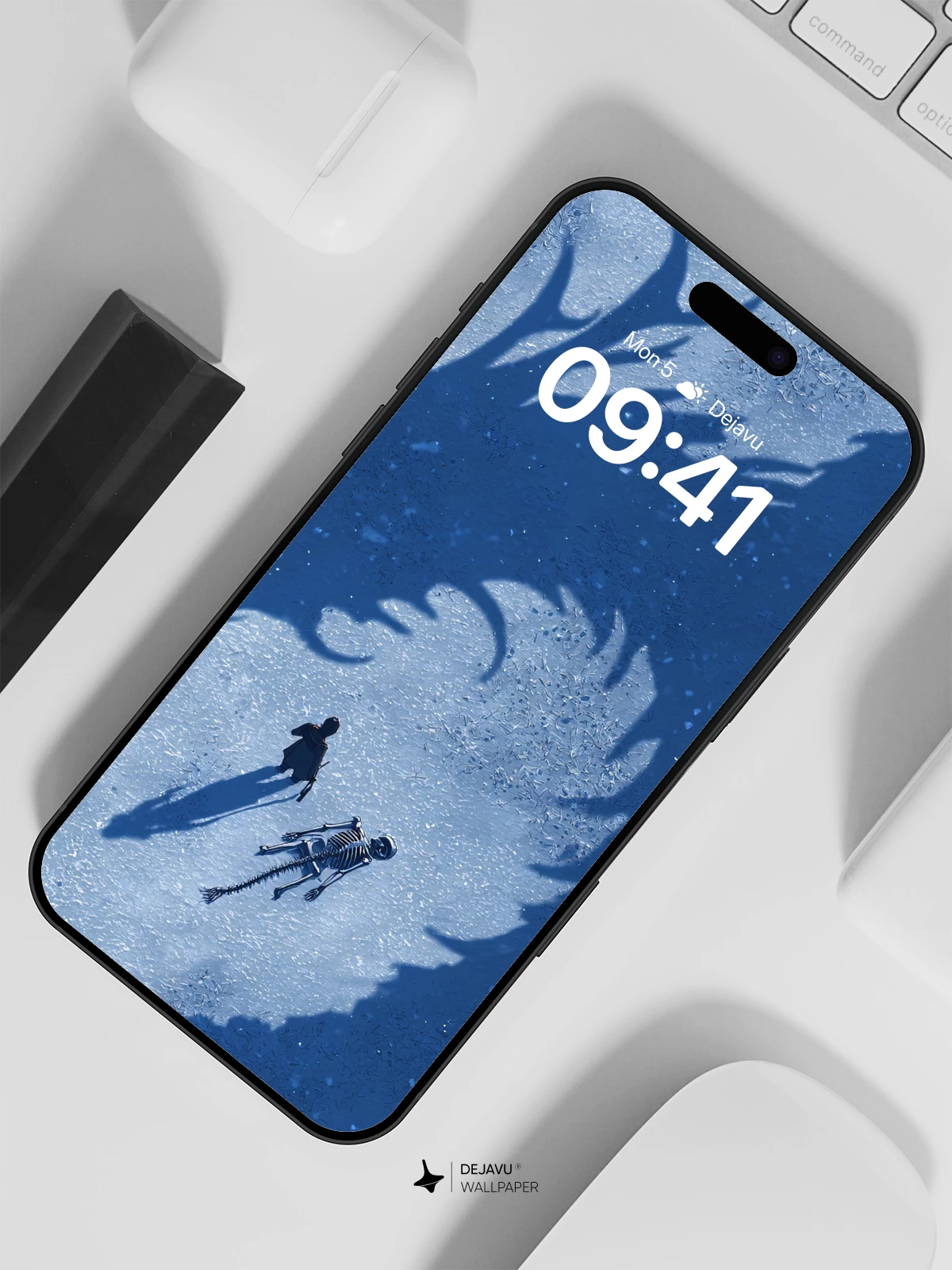 Dragon Shadow Fantasy Wallpaper 8K for iPhone and Android