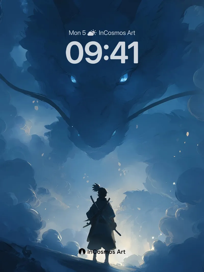 Whispering Sky Wallpaper with Celestial Dragon
