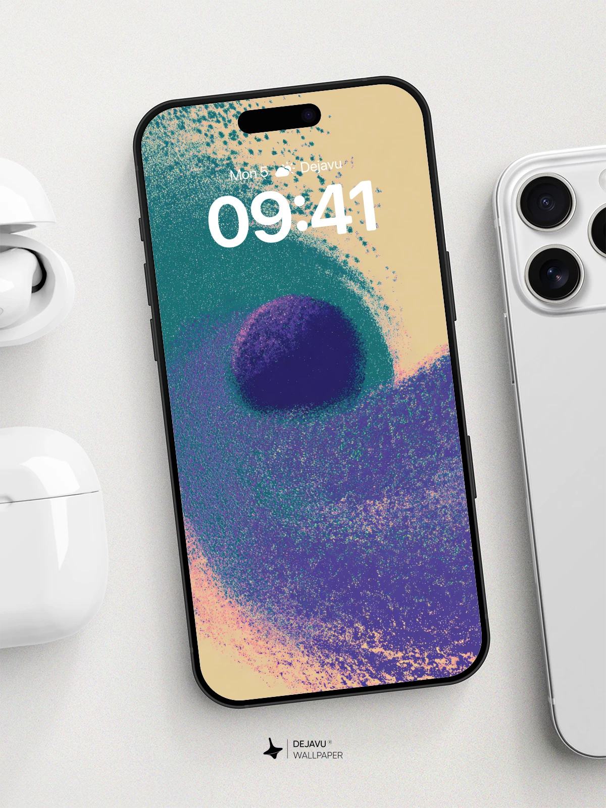 Abstract Cosmic Swirl Wallpaper 8K for iPhone and Android