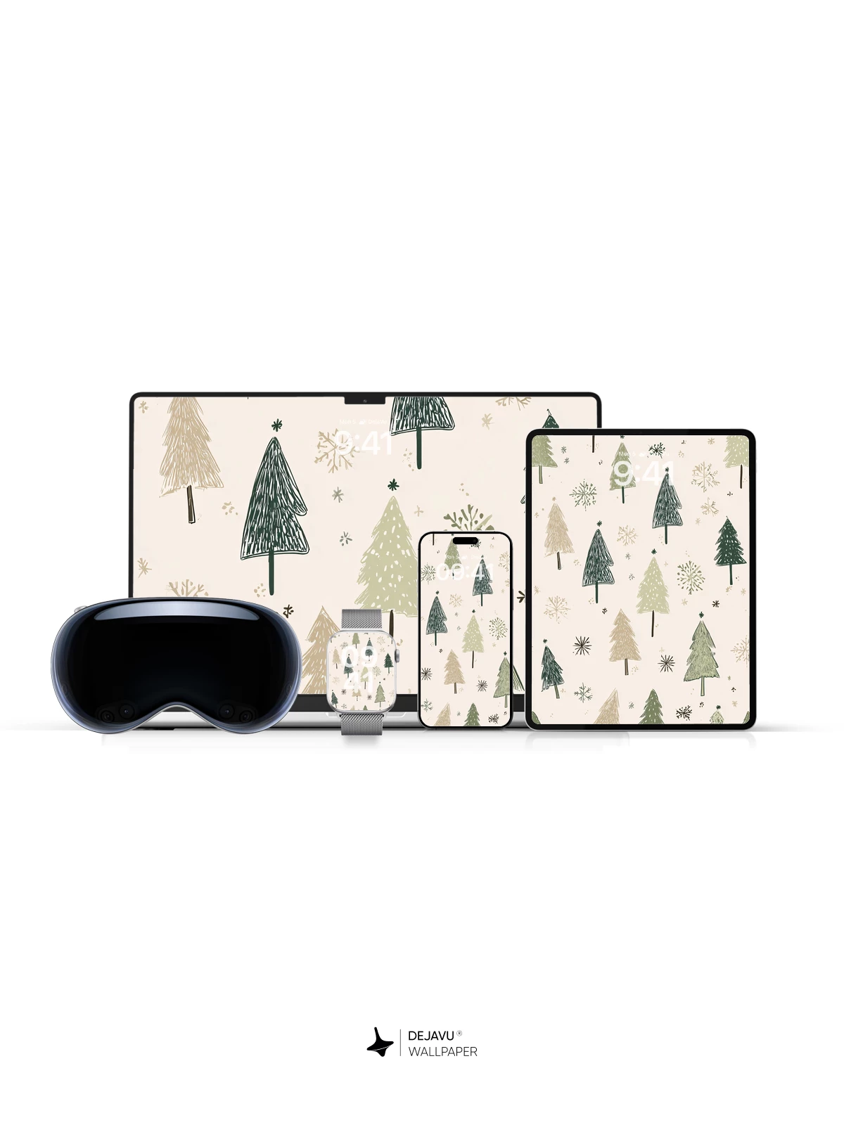 Whimsical Winter Forest Wallpaper 8K for iPhone and Android