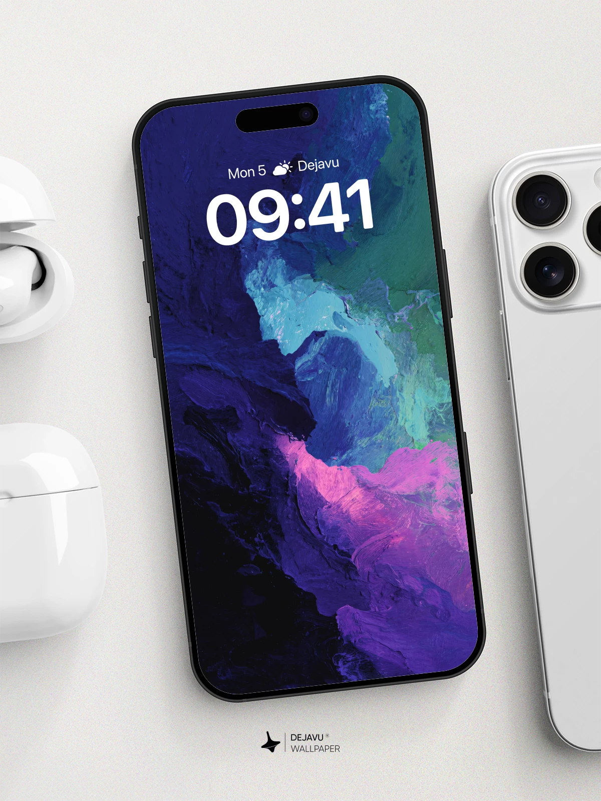 Abstract Neon Fusion Wallpaper 8K for iPhone and Android