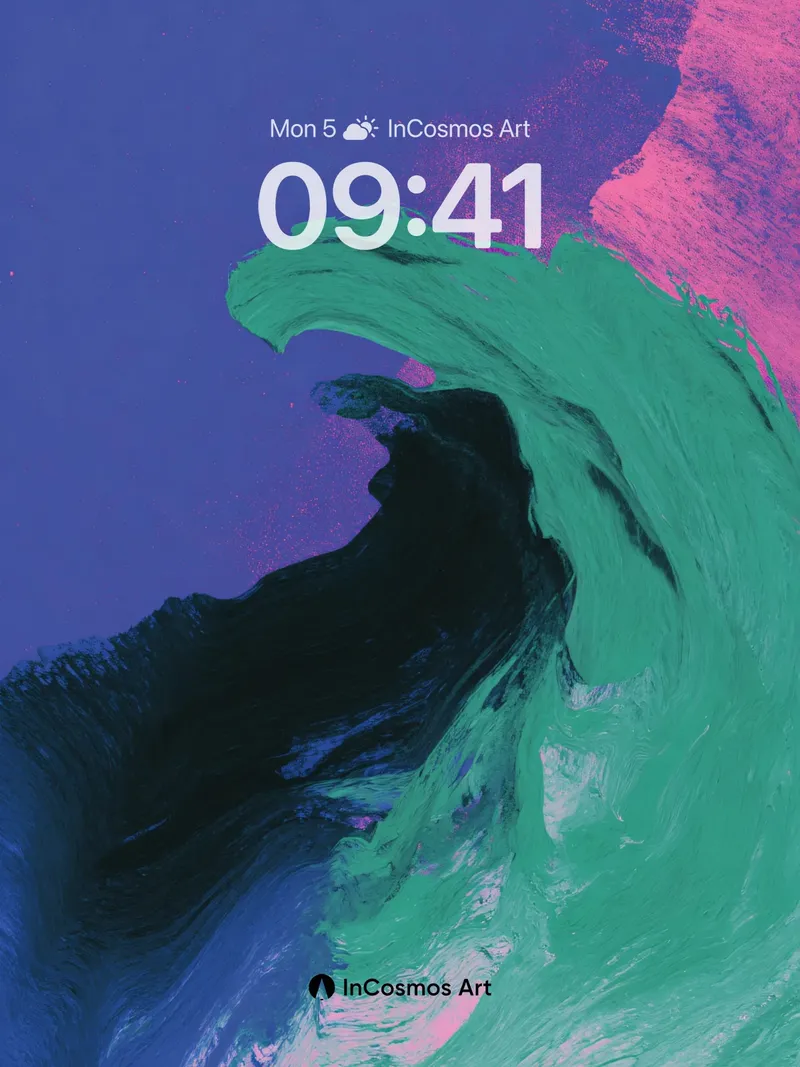 Neon Surge Wallpaper with Electric Wave