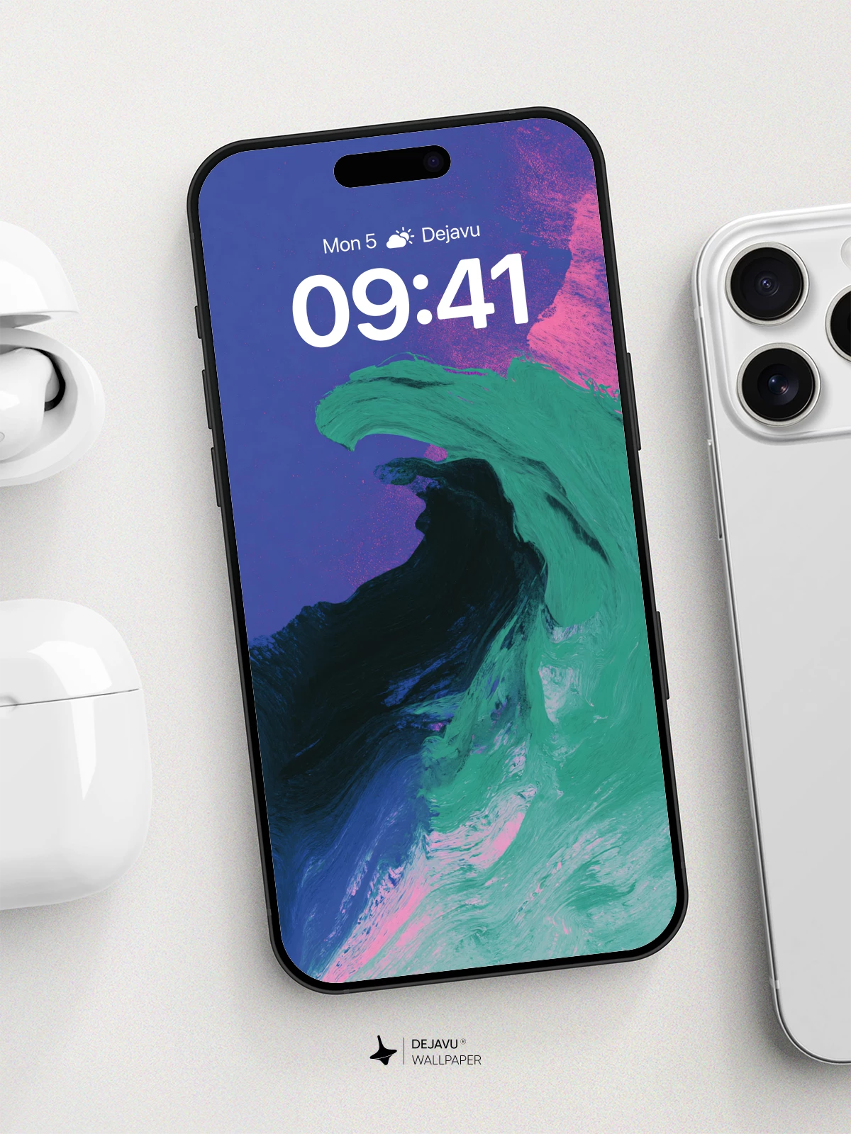 Abstract Wave Art Wallpaper 8K for iPhone and Android