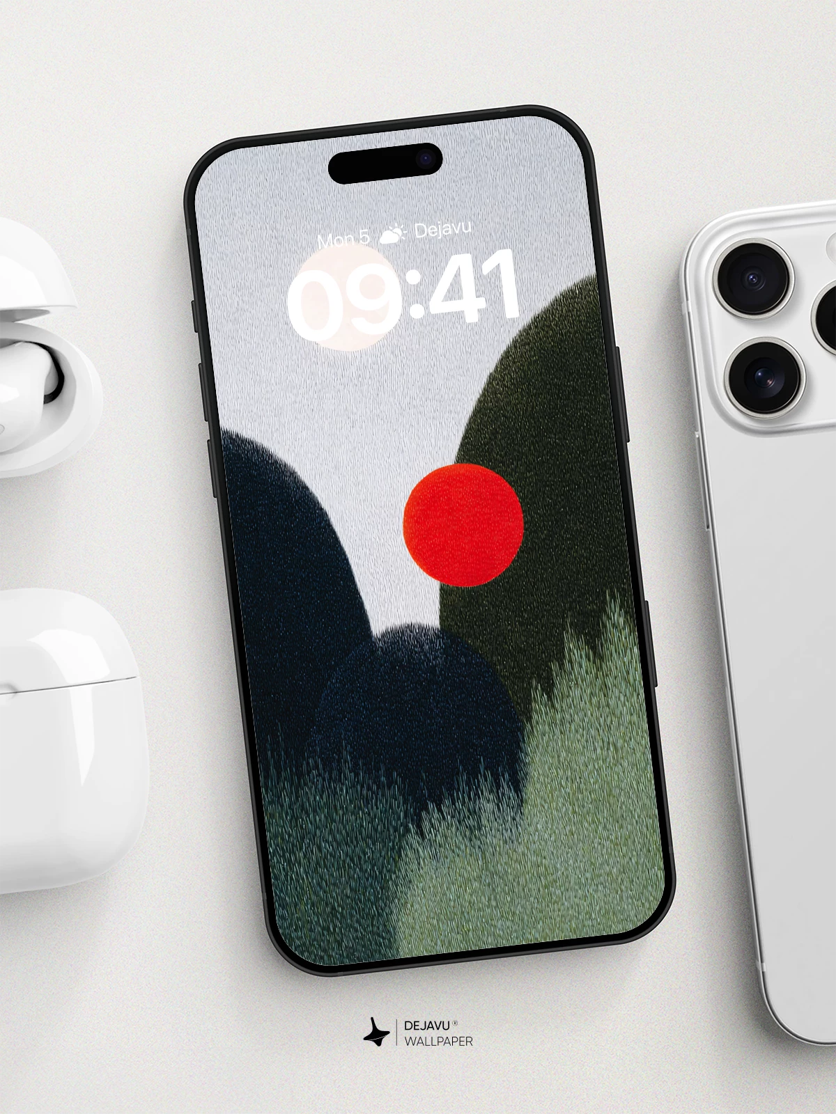 Minimalist Abstract Landscape Wallpaper 8K for iPhone and Android