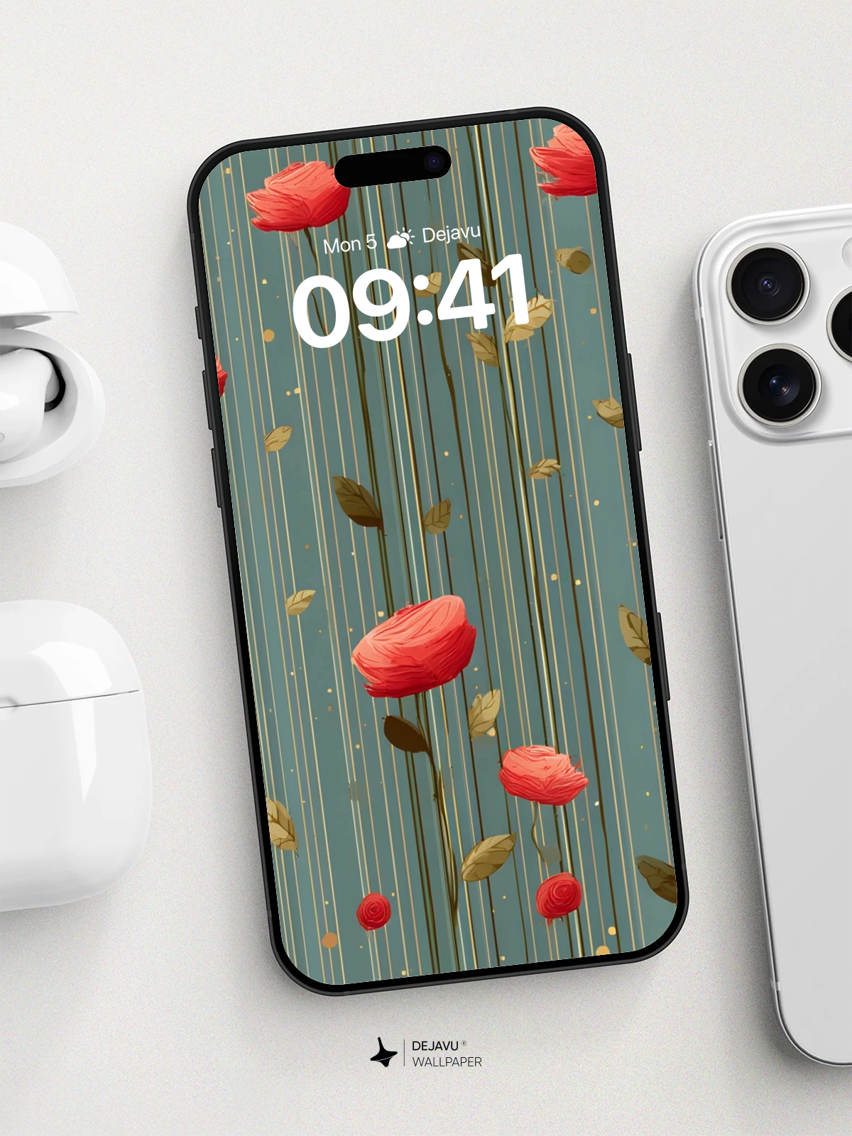 Vintage Rose Garden Wallpaper 8K for iPhone and Android